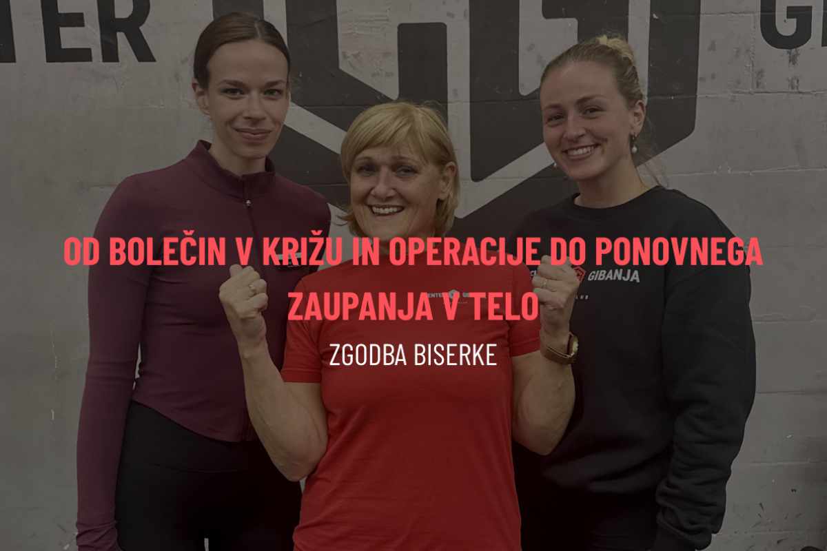 Center Gibanja: od bolečin v križu in operacije do ponovnega zaupanja v telo – zgodba Biserke, 64 let