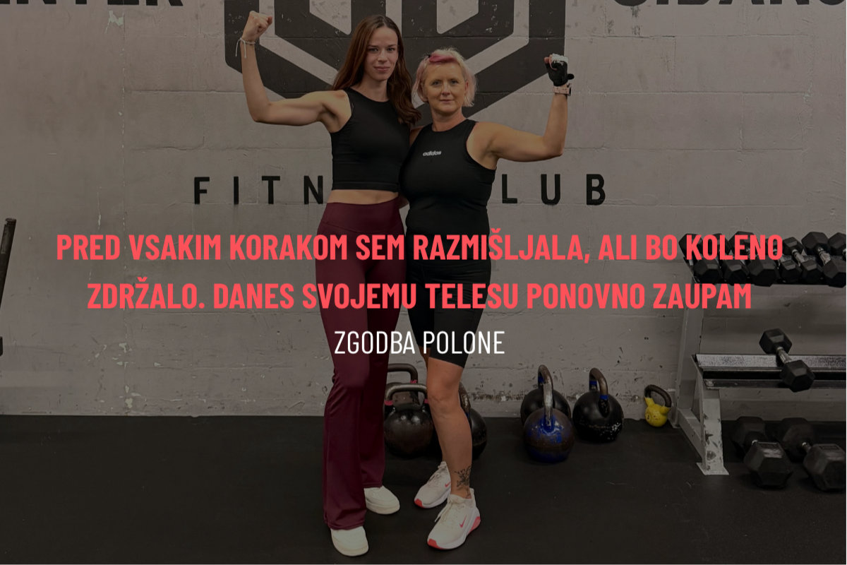 Rehabilitacija kolena: Pred vsakim korakom sem razmišljala, ali bo koleno zdržalo. Danes svojemu telesu ponovno zaupam - zgodba Polone iz Centra gibanja